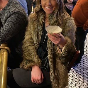 Topshop faux fur jacket